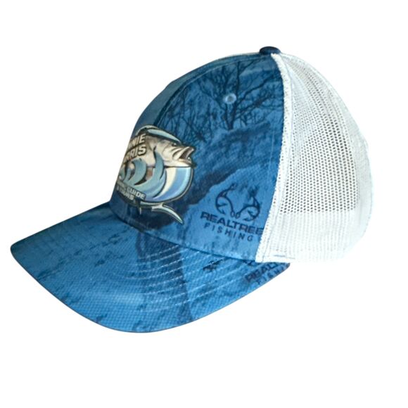 Richardson 112P Captain Donnie Harris Fishing Guide Hat Blue Mesh Trucker Cap - Picture 2 of 5
